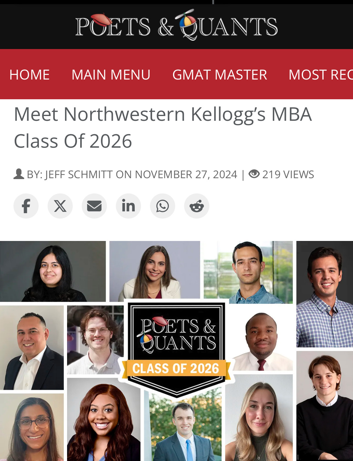 Kellogg MBA Class of 2026